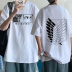 Anime Graphic Cotton Tee | Short Sleeve Casual O Neck T Shirt for Travel