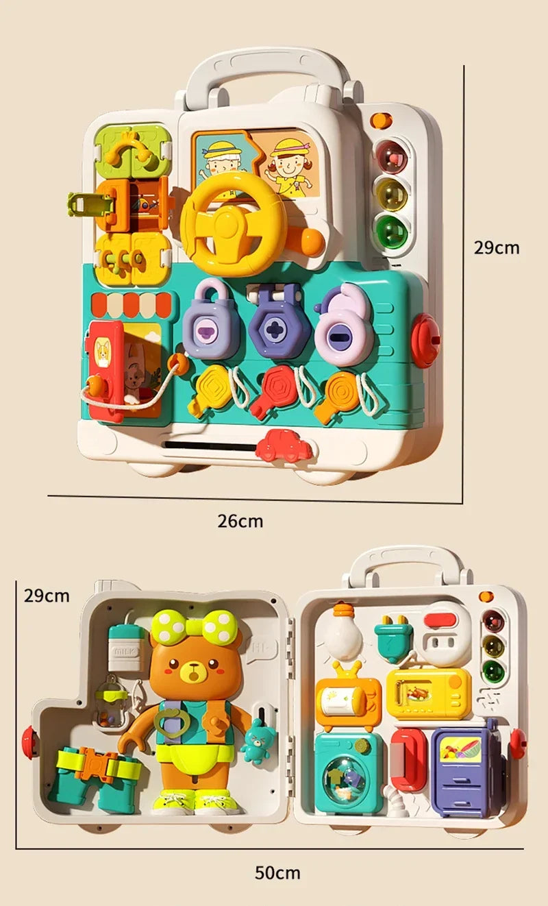 Montessori Busy Board for Toddlers