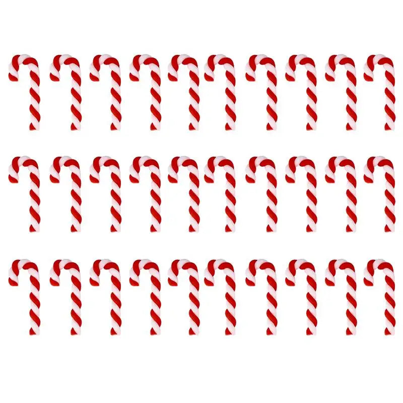 15/30/60/90pcs Kawaii Resin Flatback Cabochons Scrapbooking Clay Christmas Red White lifestyle view