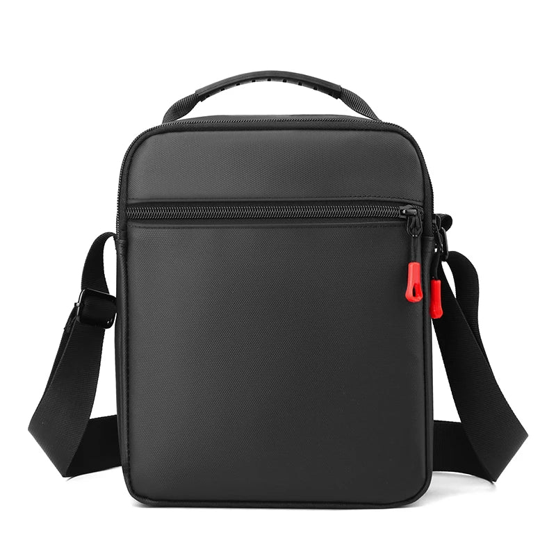 Oxford Fold Over Business Bag | Zipper Closure Unisex Crossbody with Multiple Pockets
