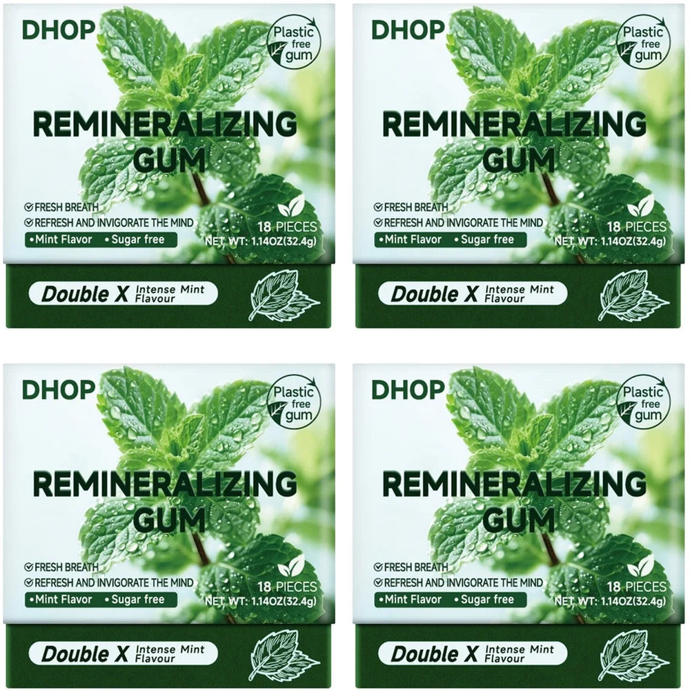 DHOP Remineralizing Gum Gummies Mint Flavor Sugar Free Fresh Breath Nano Hydroxyapati lifestyle view
