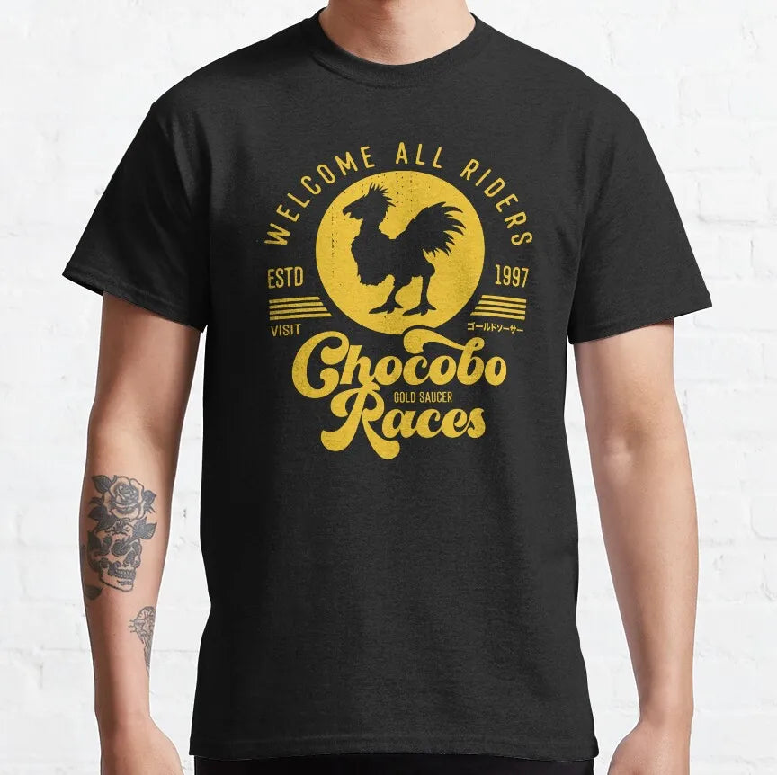 New Team Final Fantasy Moogle Chocobo Tonberry Cactuar Rpg Game Square Enix Geek Nerd T detail view