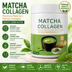 Gluten Free 90g Matcha Collagen Organic Green Tea Matcha Powder for Gut Health, Joint Support, Energ