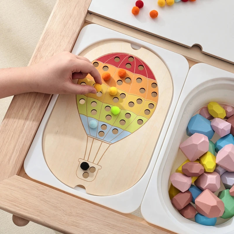 Montessori Wooden Sensory Table Toy