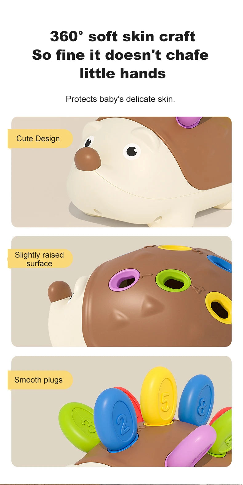 Montessori Baby Hedgehog Fine Motor Toy