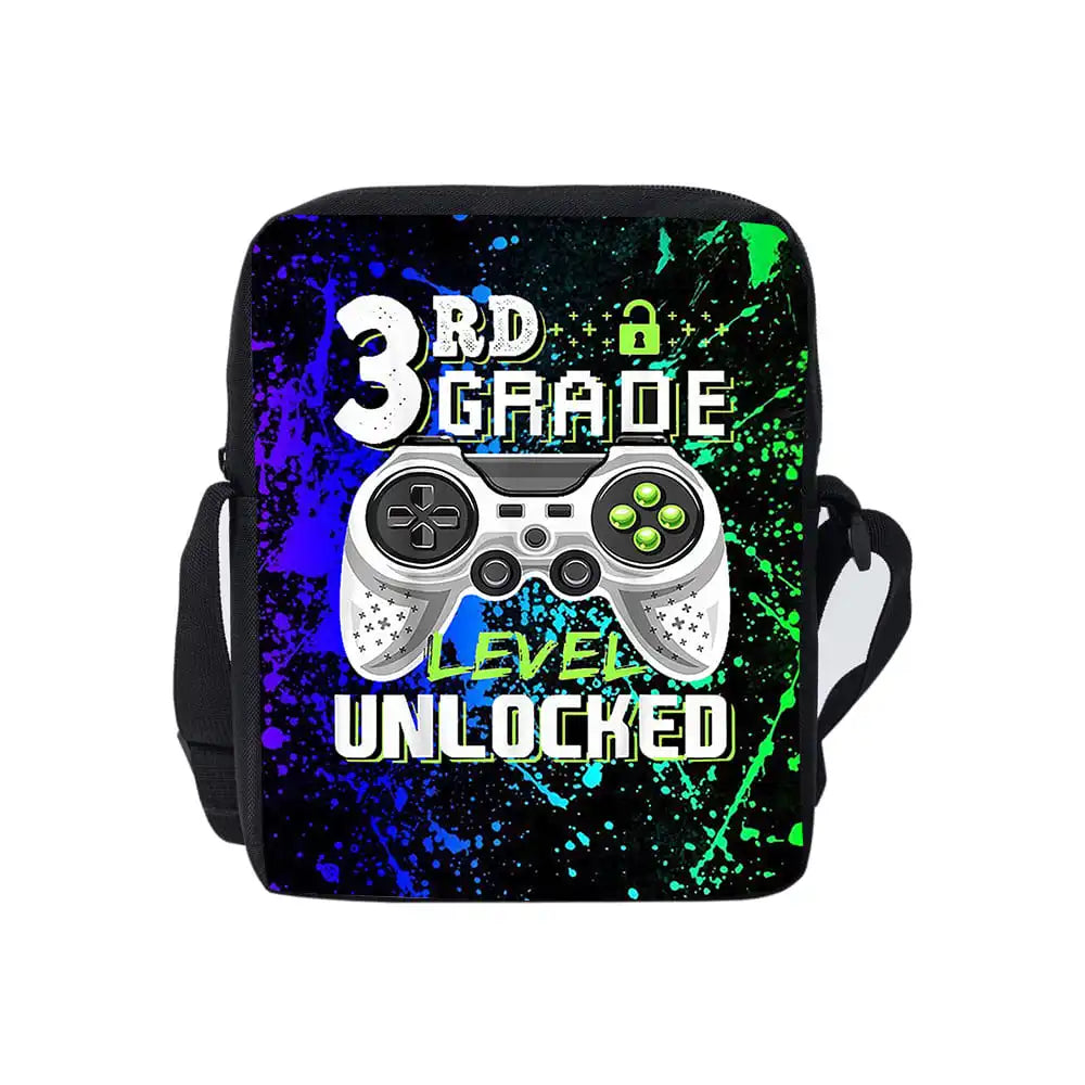 3D Cartoon Gamepad Messenger Bag | Lightweight Crossbody for Children and Teens