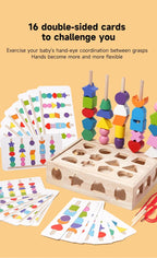 Montessori Wooden Color and Shape Matching Puzzle