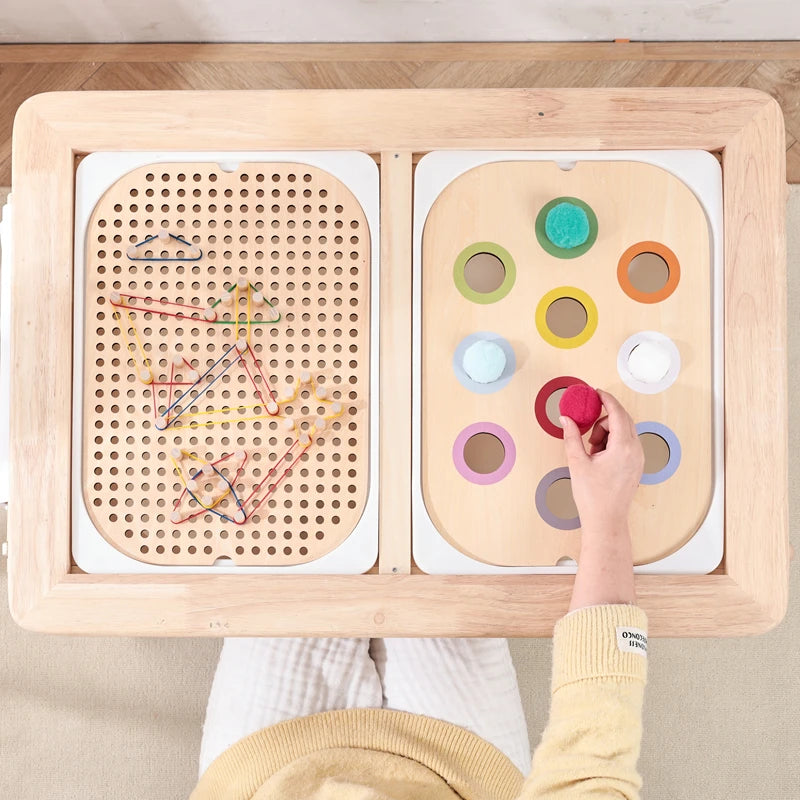 Montessori Wooden Sensory Table Toy