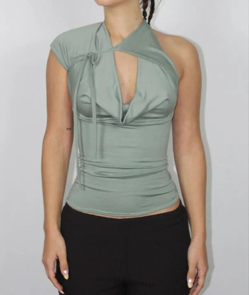 Solid Twill Tank Top | Slight Stretch Casual Sleeveless Top for Women Summer 2025 alternate view