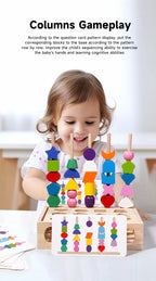 Montessori Wooden Color and Shape Matching Puzzle