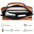 PU Leather Clutch Bag | Business Men Handbag with Polyester Lining