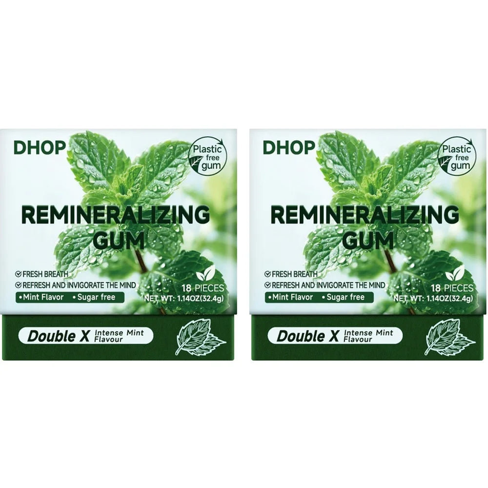 DHOP Remineralizing Gum Gummies Mint Flavor Sugar Free Fresh Breath Nano Hydroxyapatite detail view