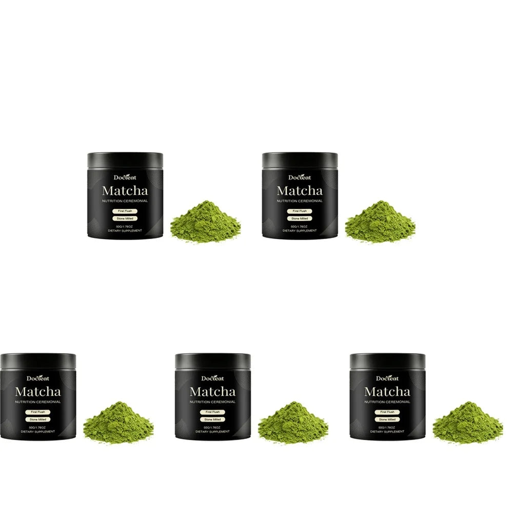 Docteat Matcha Powder Easy Mix and Drink Stone Milled First Flush for Daily Energy Fo alternate view