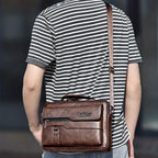 PU Leather Clutch Bag | Business Men Handbag with Polyester Lining