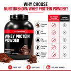 NurtureNova Whey Protein Powder Build Muscle Sport Support Vanilla Flavor Strawberr additional angle