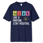 Wrinkle Free Cotton Letter Tee | Breathable Stretchable Short Sleeve T Shirt for Summer