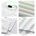 Unisex Oversized Cotton Tee | Breathable Moisture Wicking Short Sleeve T Shirt for Four Seasons