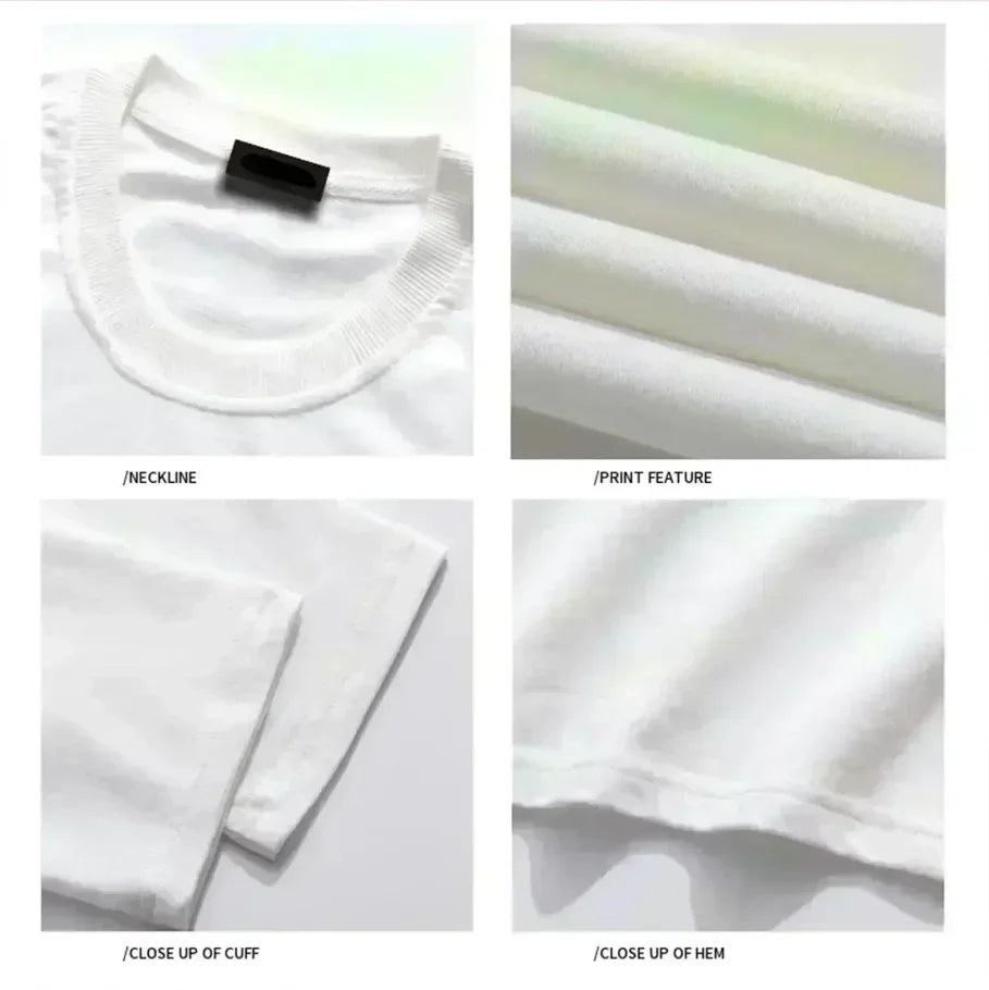 Unisex Oversized Cotton Tee | Breathable Moisture Wicking Short Sleeve T Shirt for Four Seasons