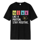 Wrinkle Free Cotton Letter Tee | Breathable Stretchable Short Sleeve T Shirt for Summer