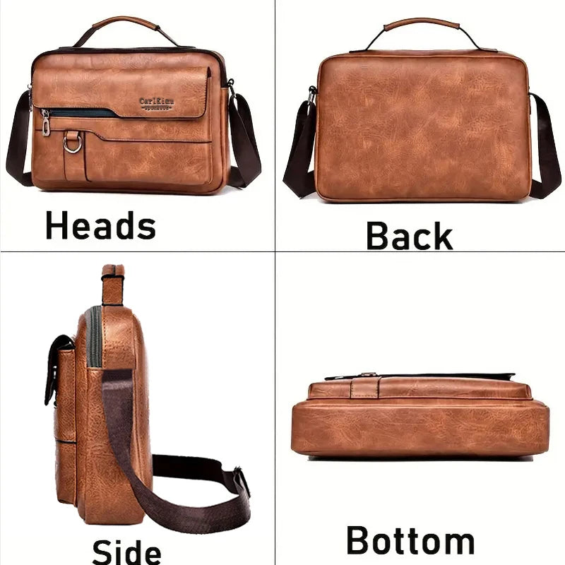 PU Leather Clutch Bag | Business Men Handbag with Polyester Lining