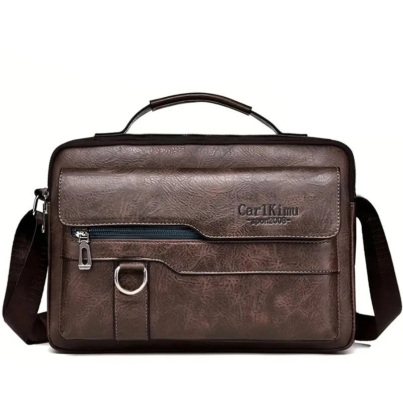 PU Leather Clutch Bag | Business Men Handbag with Polyester Lining