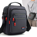 Oxford Fold Over Business Bag | Zipper Closure Unisex Crossbody with Multiple Pockets