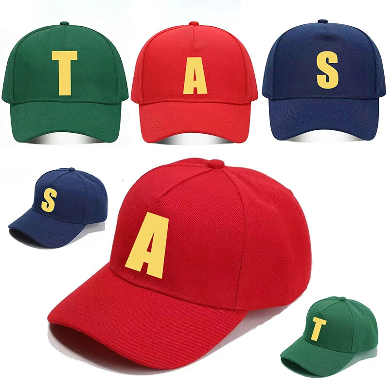 Alvins and the Chipmunk Red Adjustable Baseball Cap Unisex S/P Movie Promo Geek Animation Graphic A/S/T Sun Hats Woman Man