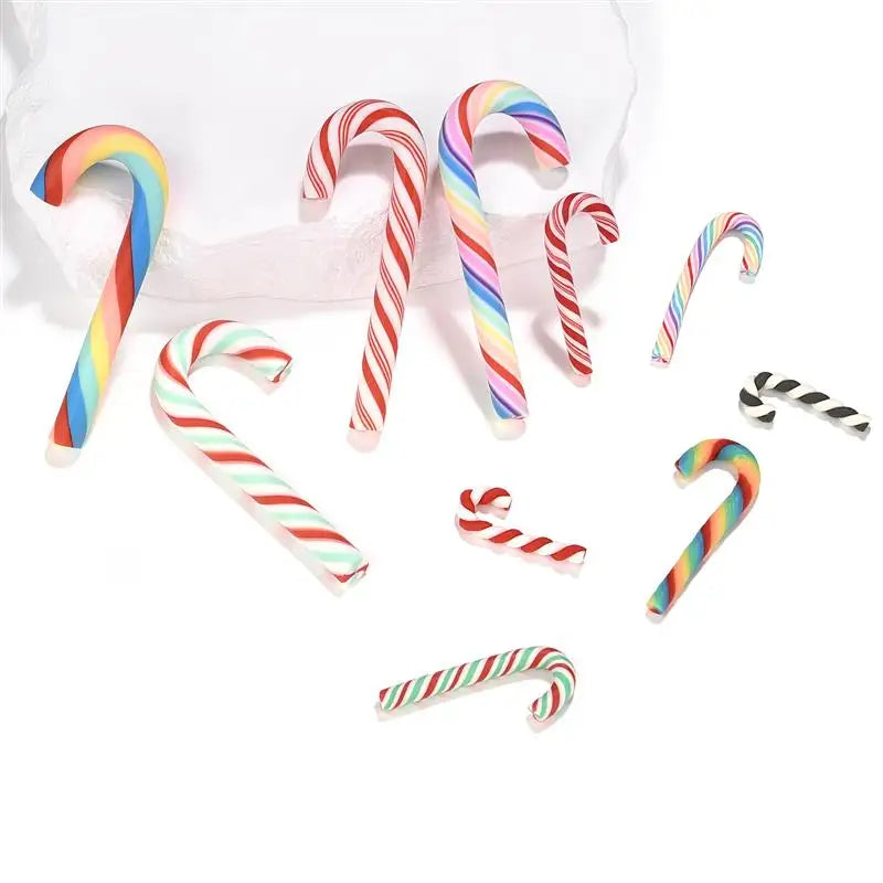 15/30/60/90pcs Kawaii Resin Flatback Cabochons Scrapbooking Clay Christmas Red White C close-up view