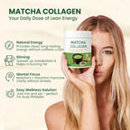 Matcha Collagen Powder with Marine Collagen Organic Green Tea Drink Mix Daily Beauty Wel detail view