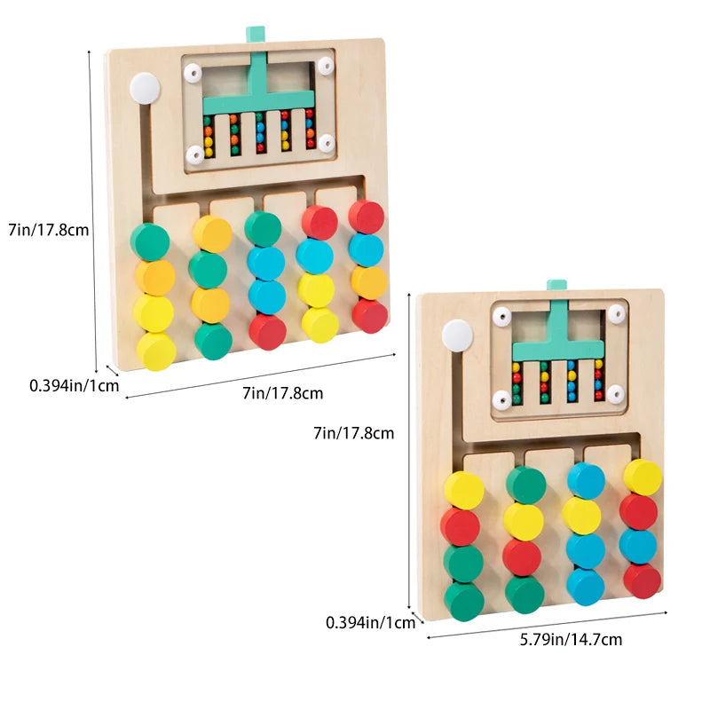 Montessori Wooden Color Matching Logic Puzzle