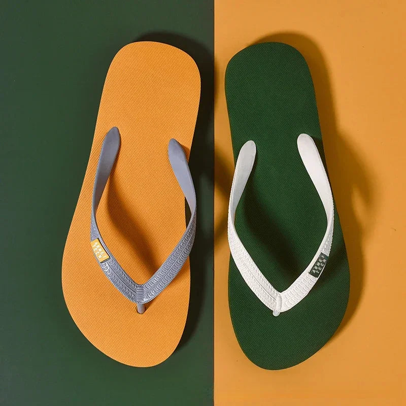 Basic PVC Summer Slippers | Lightweight Rubber Sole Outdoor Sandals for Men