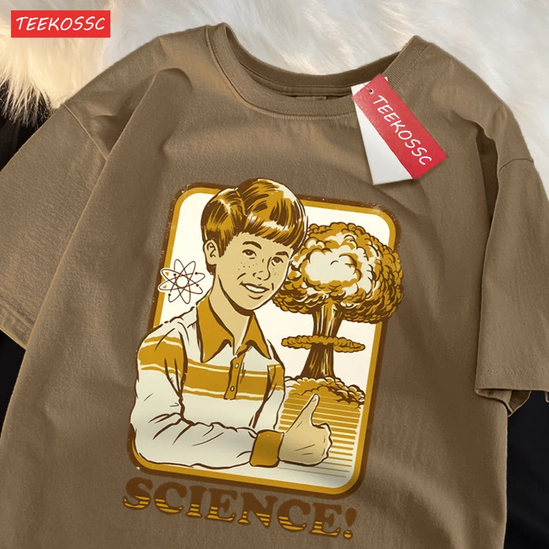 Cartoon Cotton Graphic Tee | Breathable Short Sleeve Hip Hop T Shirt for Summer