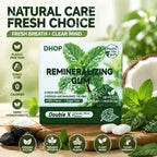 DHOP Remineralizing Gum Gummies Mint Flavor Sugar Free Fresh Breath Nano Hydroxyapatite Organic Xyli