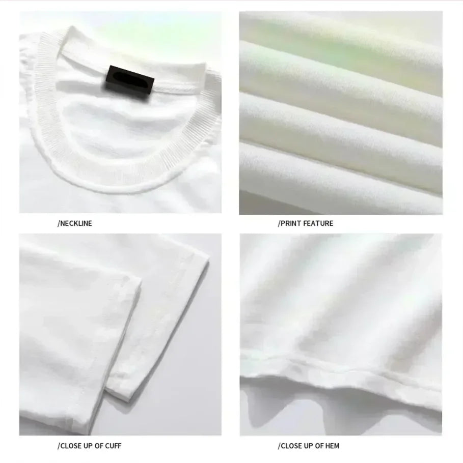 Unisex Oversized Cotton Tee | Breathable Moisture Wicking Short Sleeve T Shirt for Four Seasons