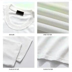 Unisex Oversized Cotton Tee | Breathable Moisture Wicking Short Sleeve T Shirt for Four Seasons