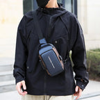 Soft Nylon Bucket Bag | Solid Casual Crossbody Tote with Zipper Closure