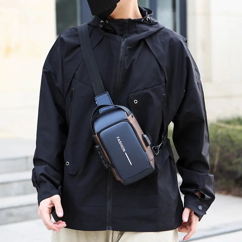 Soft Nylon Bucket Bag | Solid Casual Crossbody Tote with Zipper Closure