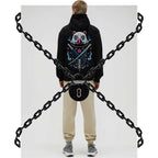Fleece Hoodie | Printed Full Sleeve O Neck Casual Pullover for Autumn and Winter