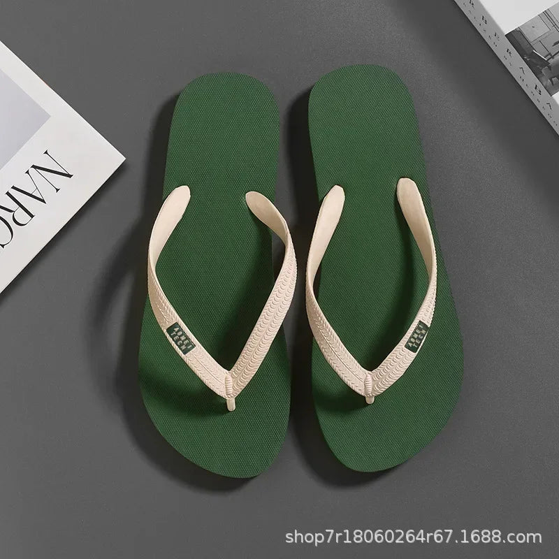 Basic PVC Summer Slippers | Lightweight Rubber Sole Outdoor Sandals for Men
