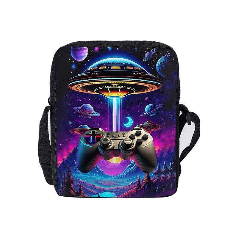 3D Cartoon Gamepad Messenger Bag | Lightweight Crossbody for Children and Teens