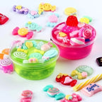 30/50/100Pcs Mix Design Candy Sweets Flatback Resin Cabochons for Kids Embellishments DI detail view
