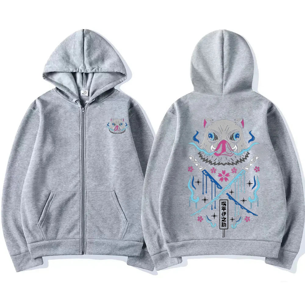 Fleece Hoodie | Printed Full Sleeve O Neck Casual Pullover for Autumn and Winter detail view