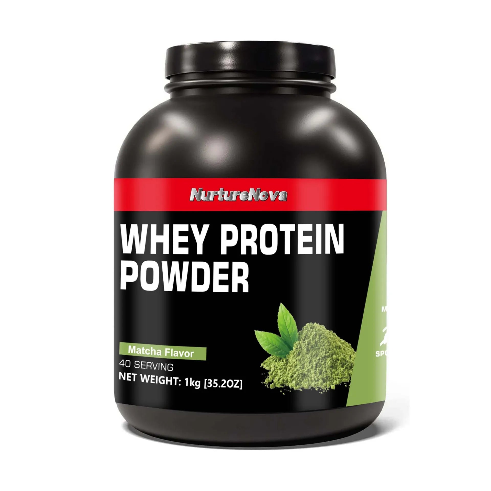 NurtureNova Whey Protein Powder Build Muscle Sport Support Vanilla Flavor Strawberr additional angle