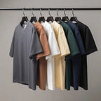 Solid Cotton T Shirt | Breathable Short Sleeve Pullover for Men