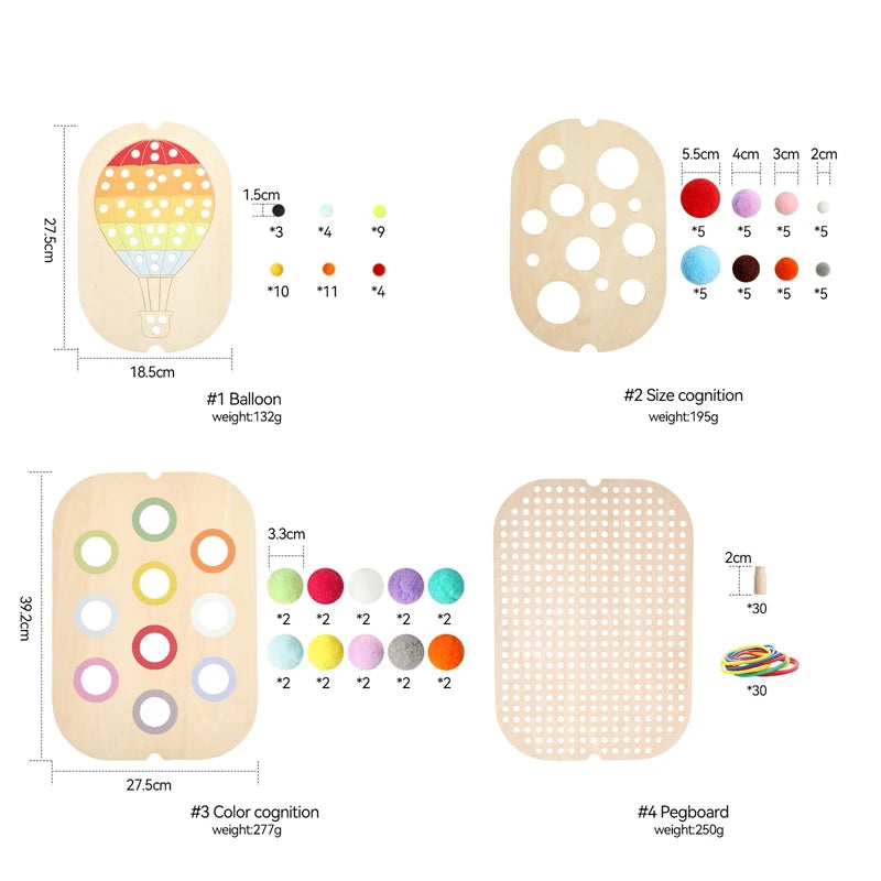 Montessori Wooden Sensory Table Toy