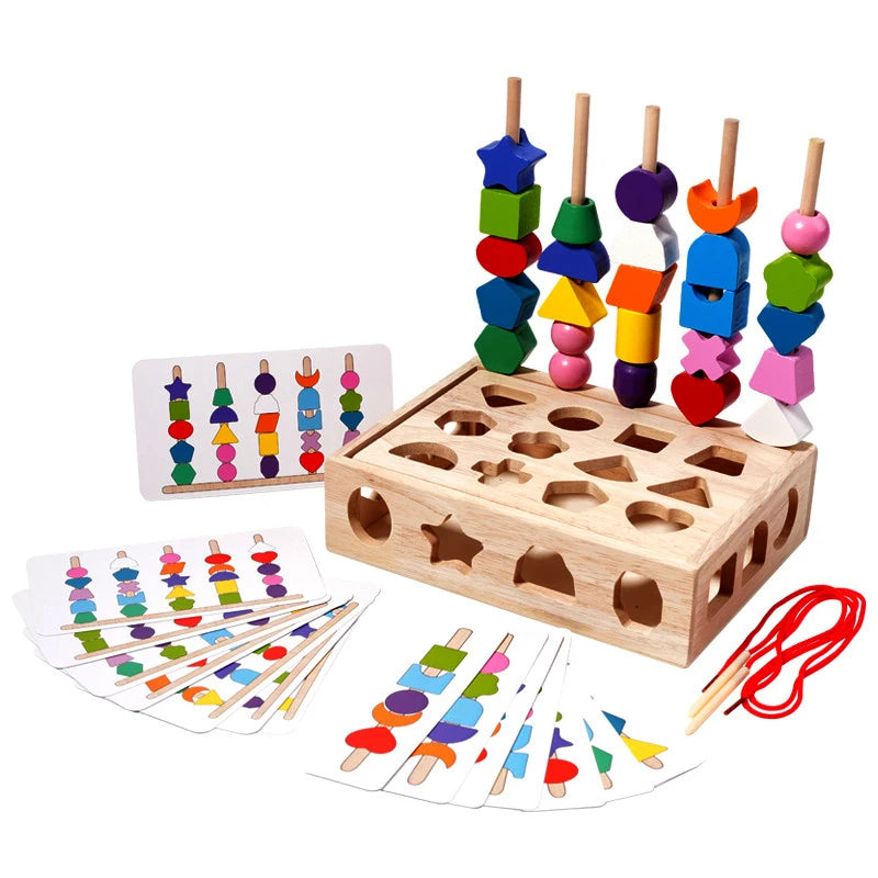 Montessori Wooden Color and Shape Matching Puzzle