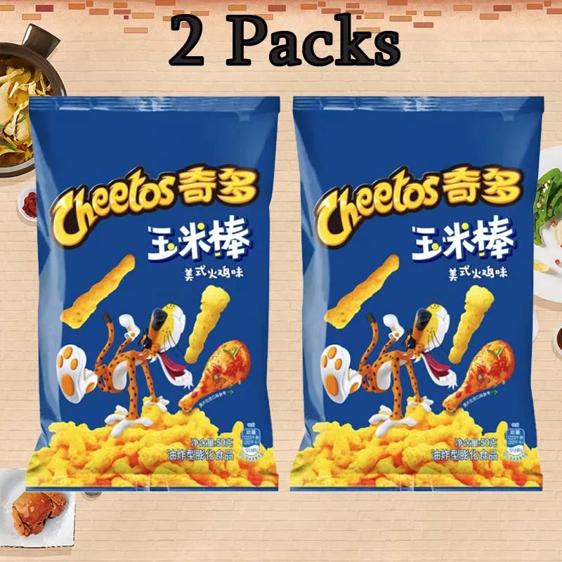 Cheetos Crunchy Corn Snacks 1.77oz(50g)*2 Packs Office Satisfying Snacks and Casual Snac detail view