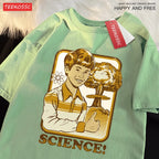 Cartoon Cotton Graphic Tee | Breathable Short Sleeve Hip Hop T Shirt for Summer