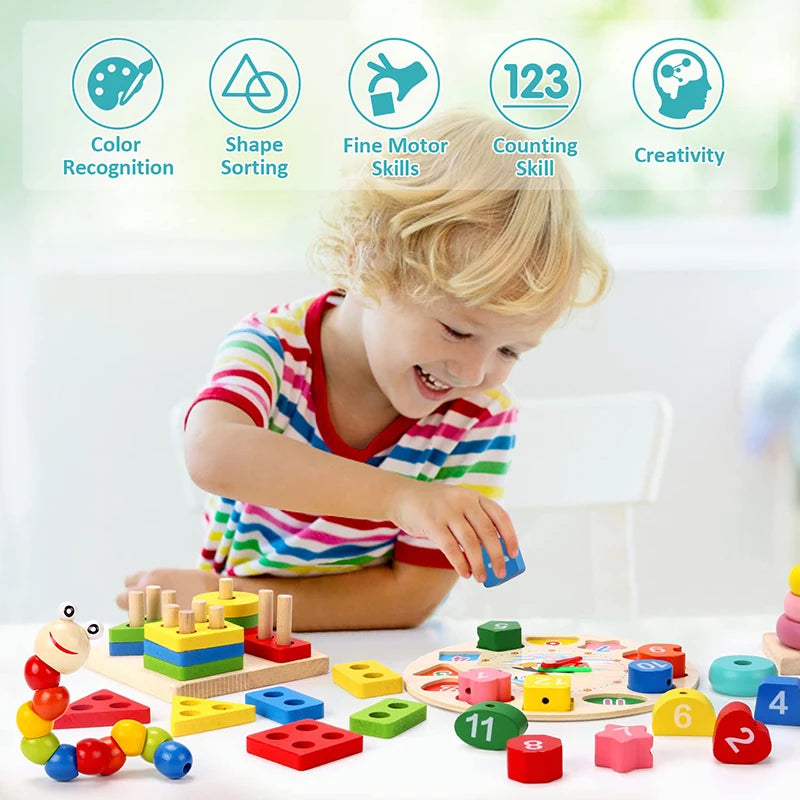 Montessori Wooden Educational Toy for Toddlers
