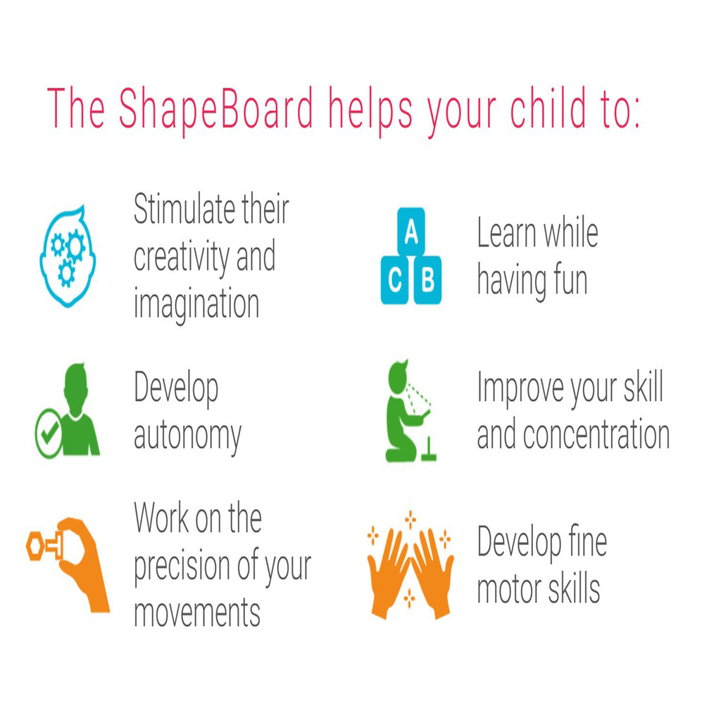 Max & Lea Montessori Sensory Shape Board Toys